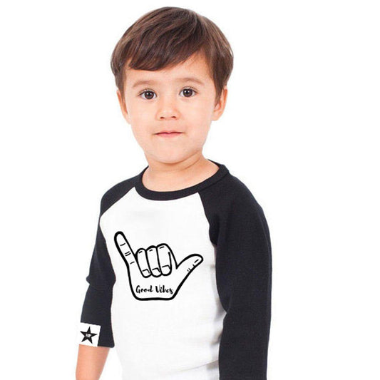Good Vibes Shaka Raglan